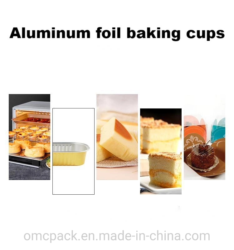 Square Aluminum Foil Food Packaging for Pet Food Disposable Trays 115ml