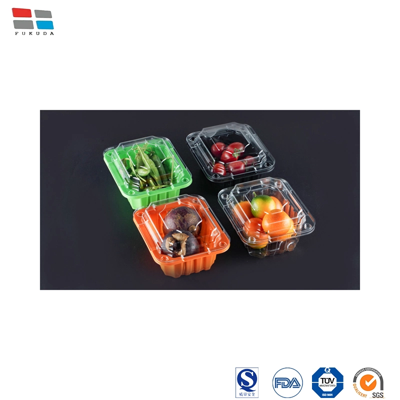Fukuda Package China Packaging of Fruits and Vegetables Factory Food Packaging Container Pet Material Lychee Packaging for Fruit Packaging