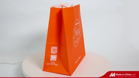 Bolsas de papel blancas cuadradas con impresión personalizada, perfectas para tostadas, sándwiches, palomitas de maíz, bolsa plana, bocadillos, bolsas de papel Kraft con refuerzo lateral para pasteles, productos químicos
