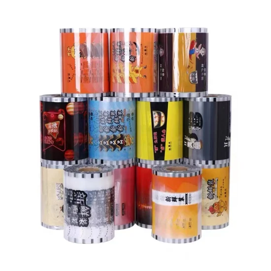 Impresión personalizada Laminación Roll Film Pet OPP Papel de aluminio Laminado Alimentos Bebidas Empaquetado