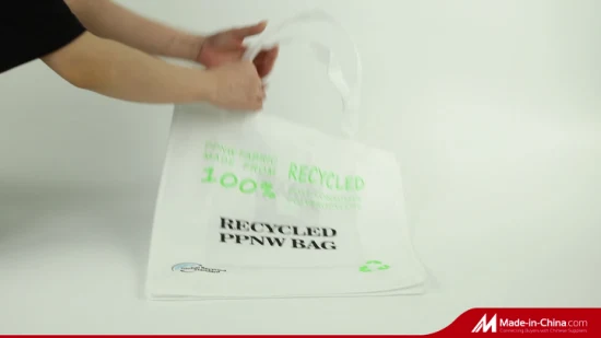 Venta caliente personalizada Wholsale 100% bolsas de compras no tejidas ecológicas recicladas PP