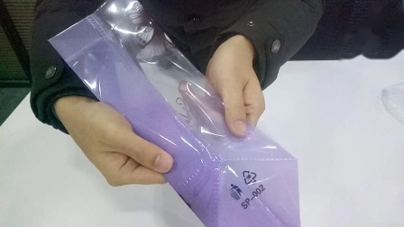 Bolso transparente del PVC de la cremallera del botón de la materia textil del hogar, para embalar